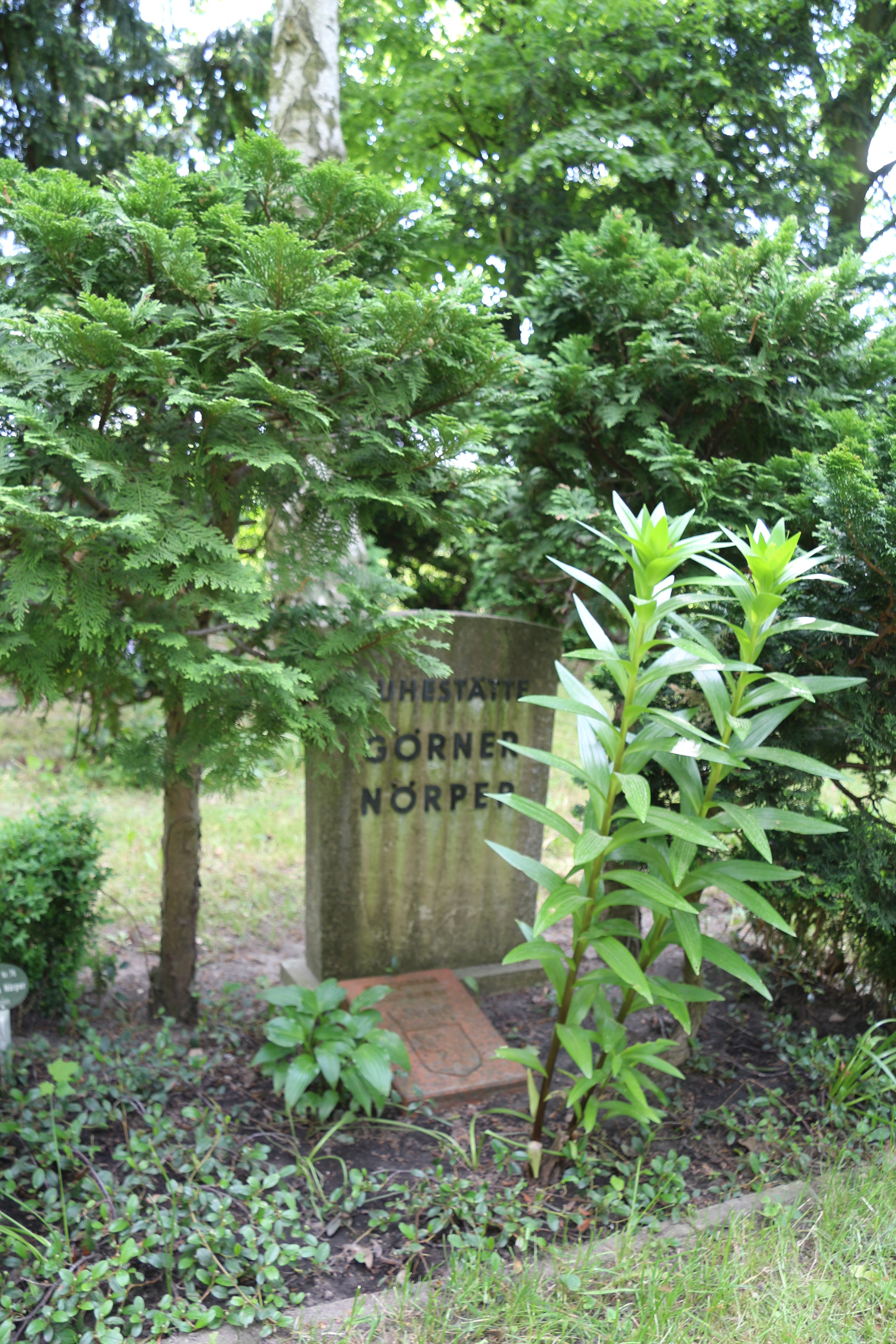 Ehrengrab von Theodor Görner auf dem Parkfriedhof Neukölln